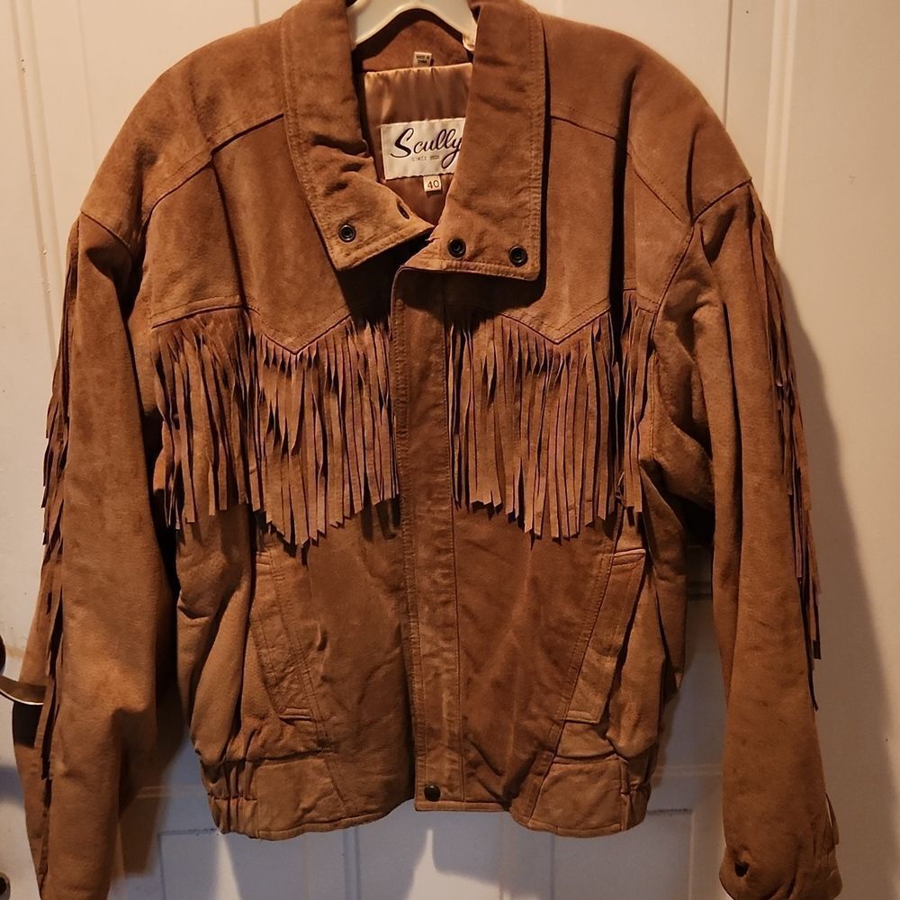 Vintage Scully Suede Fringe Jacket 40